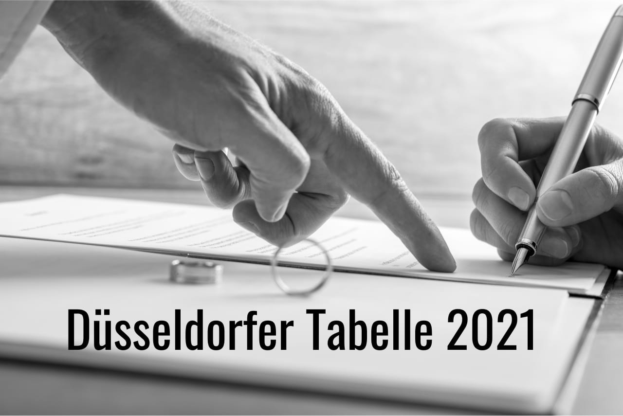 Unterhalt Dusseldorfer Tabelle 21 Unterhaltsrichtlinie Hamm